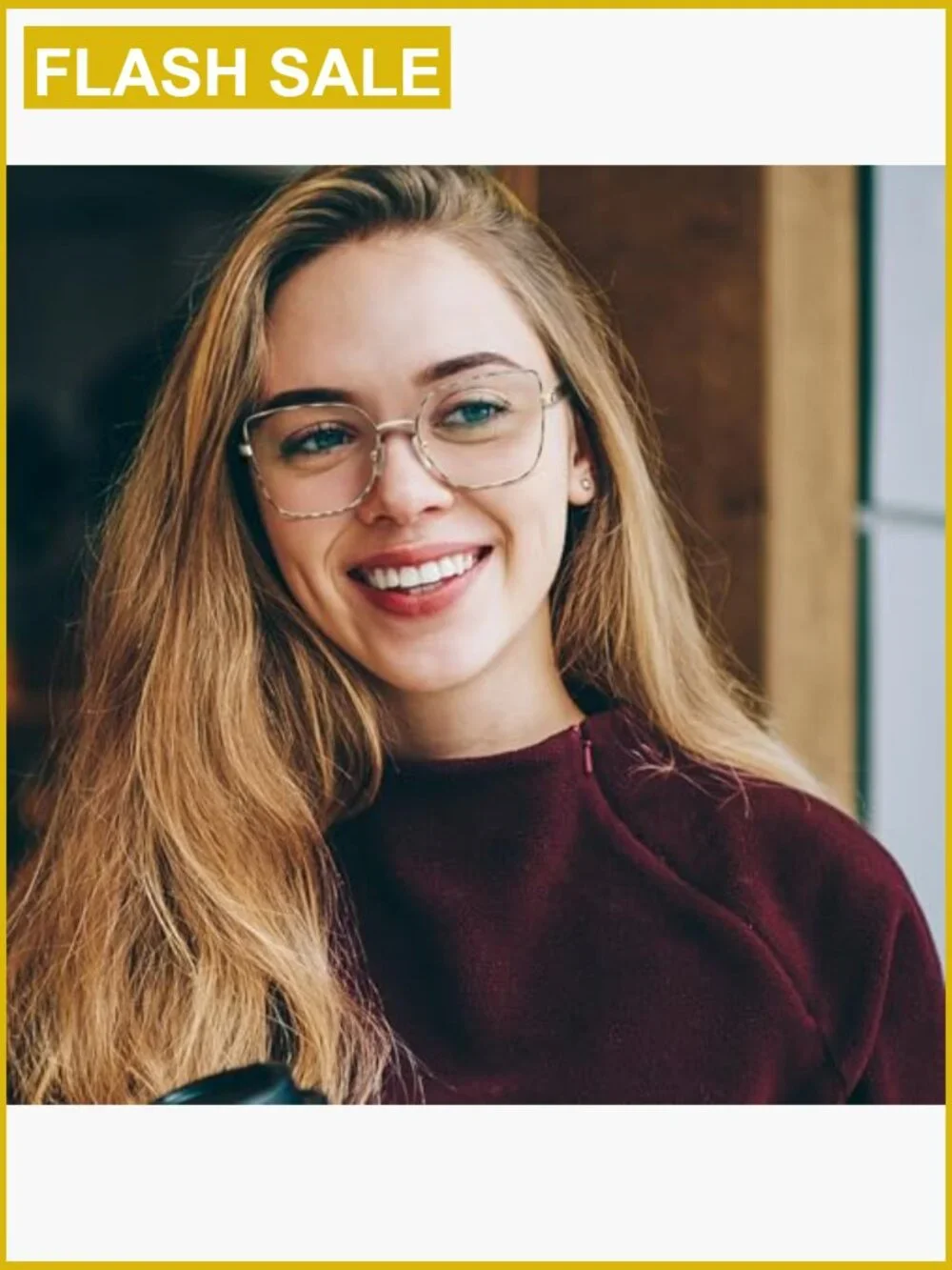 Cat Eye Blue Light Blocking Glasses Oversized Metal Frame